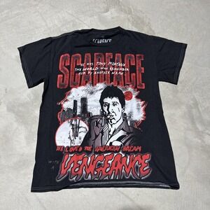 Scarface Shirt Men's SZ S Tony Montana Vengeance The World Is Yours Graphic Tee